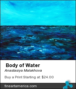  Body of Water by Anastasiya Malakhova - acrylic on canvas