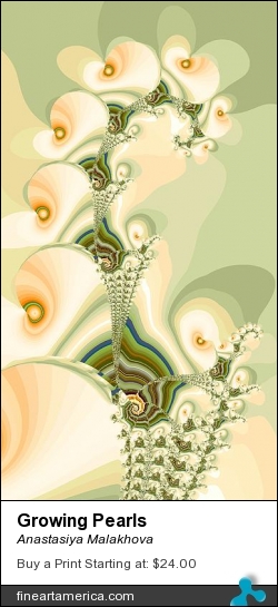 Growing Pearls by Anastasiya Malakhova - fractal art