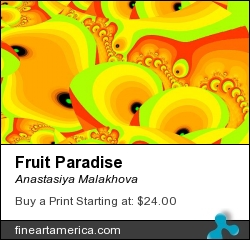Fruit Paradise by Anastasiya Malakhova - fractal art