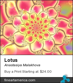 Lotus by Anastasiya Malakhova - fractal art
