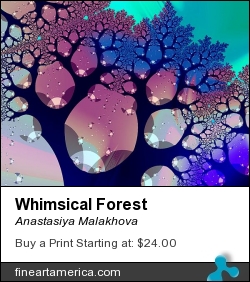 Whimsical Forest by Anastasiya Malakhova - fractal art