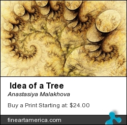  Idea of a Tree by Anastasiya Malakhova - fractal art