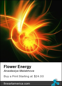 Flower Energy by Anastasiya Malakhova - fractal art