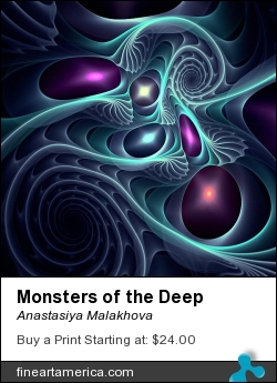 Monsters of the Deep by Anastasiya Malakhova - fractal art