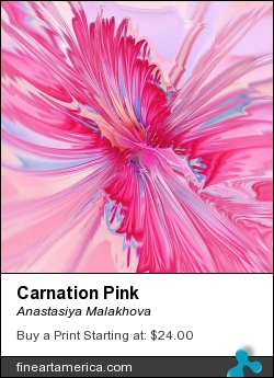 Carnation Pink by Anastasiya Malakhova - fractal art