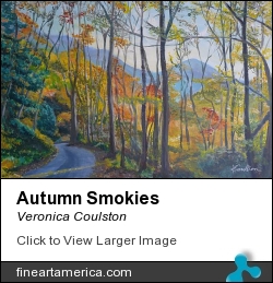 Autumn Smokies by Veronica Coulston - Painting - Acrylic On Canvas