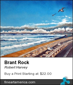 Brant Rock by Robert Harvey - Painting