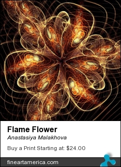 Flame Flower by Anastasiya Malakhova - fractal art