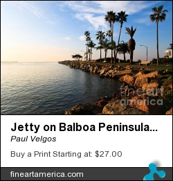 Jetty On Balboa Peninsula Newport Beach California by Paul Velgos - Photograph - Digital Photo