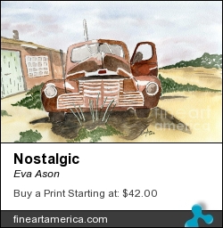 Nostalgic by Eva Ason - Painting - Watercolor