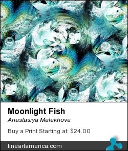 Moonlight Fish by Anastasiya Malakhova - fractal art