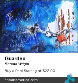 Guarded by Renata Wright - Painting - Watercolour On Paper