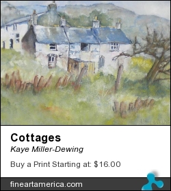 Cottages by Kaye Miller-Dewing - Painting - Acrylic