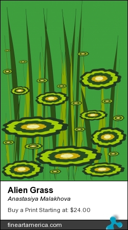 Alien Grass by Anastasiya Malakhova - Scalable Vector Graphics