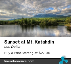 Sunset At Mt. Katahdin by Lori Deiter - Photograph - Photography