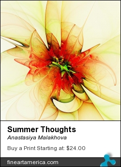 Summer Thoughts by Anastasiya Malakhova - fractal art