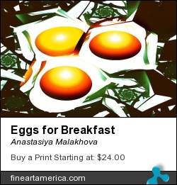 Eggs for Breakfast by Anastasiya Malakhova - fractal art