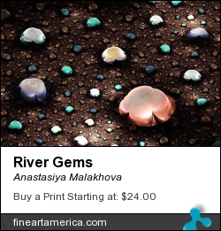 River Gems by Anastasiya Malakhova - fractal art