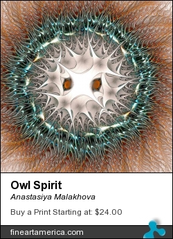 Owl Spirit by Anastasiya Malakhova - fractal art