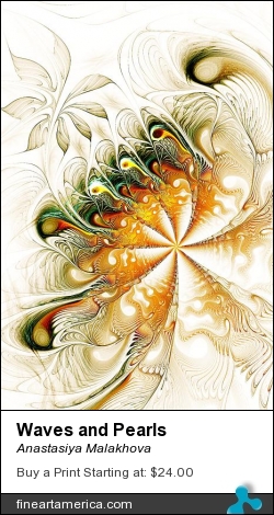 Waves and Pearls by Anastasiya Malakhova - fractal art
