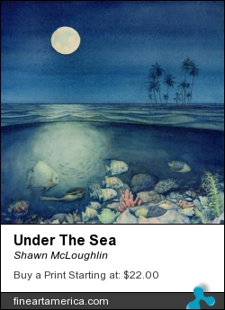 Under The Sea by Shawn McLoughlin - Painting - Watercolor