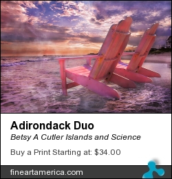 Adirondack Duo by Betsy A Cutler Islands and Science - Photograph - Fine Art Photography