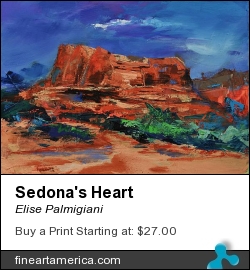 Sedona's Heart by Elise Palmigiani - Painting - Oil On Canvas