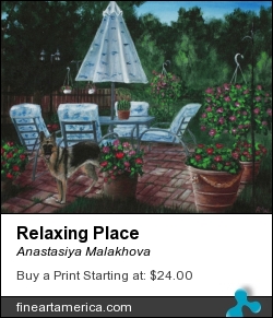 Relaxing Place by Anastasiya Malakhova - acrylic on canvas