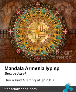 Mandala Armenia Iyp Sp by Bedros Awak - Digital Art - Digital Art