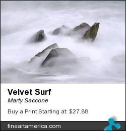 Velvet Surf by Marty Saccone - Photograph - Fine Photography