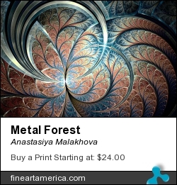 Metal Forest by Anastasiya Malakhova - fractal art