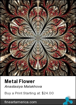 Metal Flower by Anastasiya Malakhova - fractal art