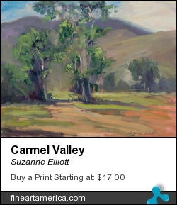Carmel Valley by Suzanne Elliott - Painting - Oil