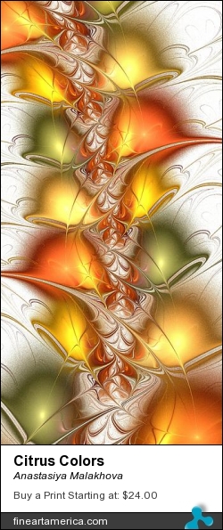 Citrus Colors by Anastasiya Malakhova - fractal art