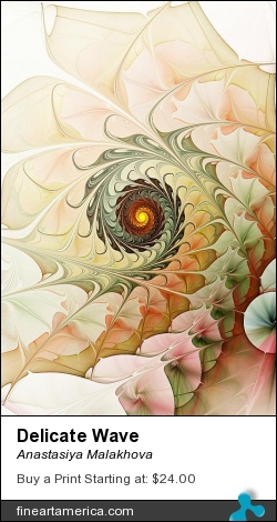 Delicate Wave by Anastasiya Malakhova - fractal art