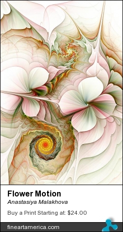Flower Motion by Anastasiya Malakhova - fractal art