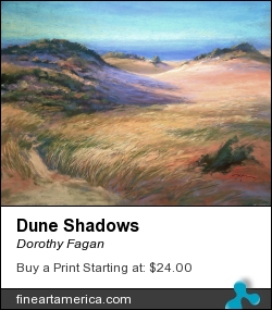 Dune Shadows by Dorothy Fagan - Painting - Pastel