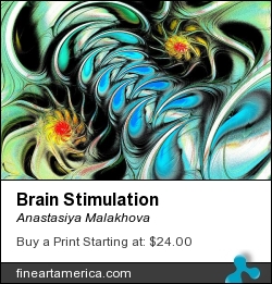 Brain Stimulation by Anastasiya Malakhova - fractal art