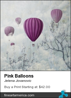 Pink Balloons by Jelena Jovanovic - Digital Art - Digital Art