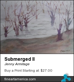 Submerged II by Jenny Armitage - Painting - Transparent Watercolor On Arches Cold-pressed Paper