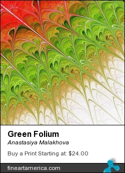 Green Folium by Anastasiya Malakhova - fractal art