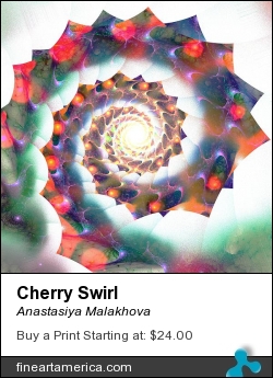 Cherry Swirl by Anastasiya Malakhova - fractal art