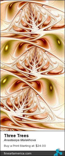 Three Trees by Anastasiya Malakhova - fractal art