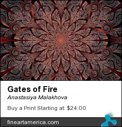 Gates of Fire by Anastasiya Malakhova - fractal art