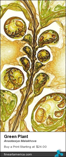 Green Plant by Anastasiya Malakhova - fractal art