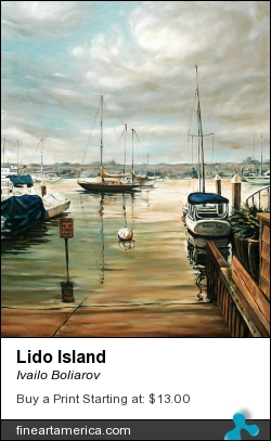 Lido Island by Ivailo Boliarov - Painting - Oil On Canvas