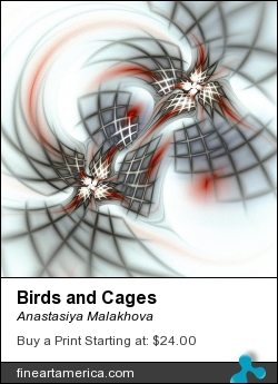 Birds and Cages by Anastasiya Malakhova - fractal art