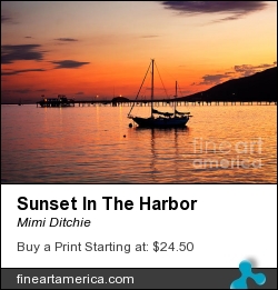 Sunset In The Harbor by Mimi Ditchie - Photograph - Photograph