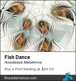 Fish Dance by Anastasiya Malakhova - fractal art