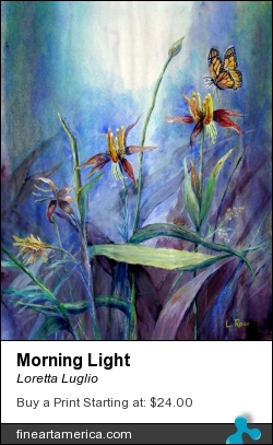 Morning Light by Loretta Luglio - Painting - Watercolor On Paper